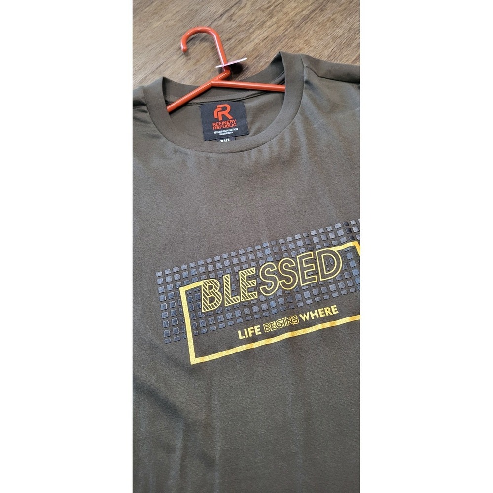 Blessed Graphic T-Shirt Mens 3XL Brown Soft Mint Condition #52